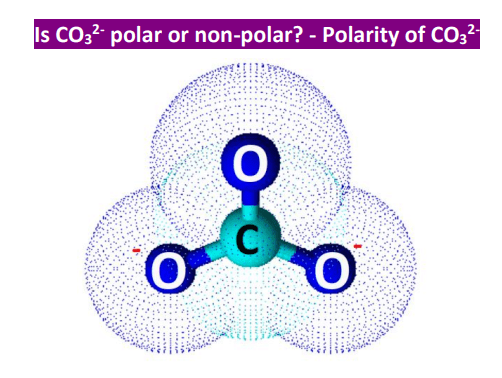 Is CO32- Polar or Nonpolar? - Polarity of Carbonate ion