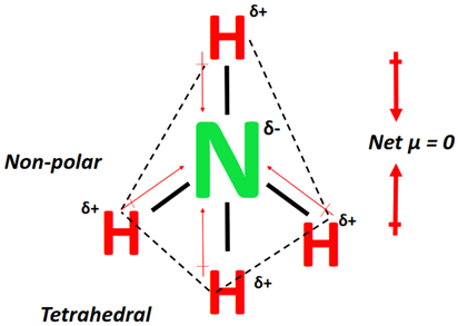 polarity of NH4+