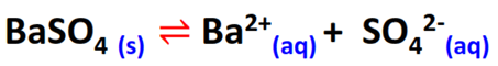 baso4 partially ionize