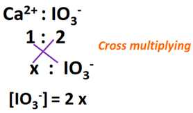 ca(io3)2 cross multiplying