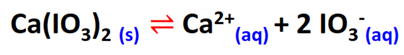ca(io3)2 partially ionize