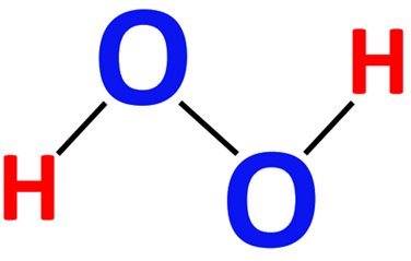 H2O2 skeletal structure