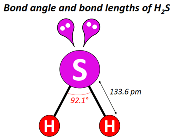 H2S bond angle