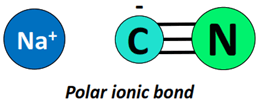 Is NaCN a polar ionic bond