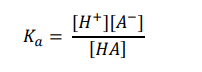 Ka formula