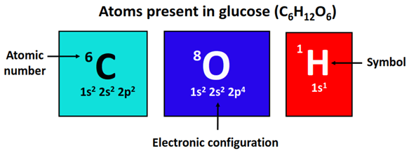 atom present in glucose