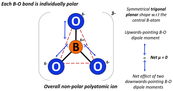 is BO33- ion polar or nonpolar