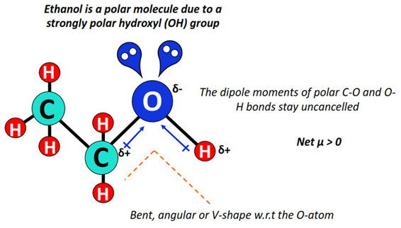 is ethanol a polar molecule