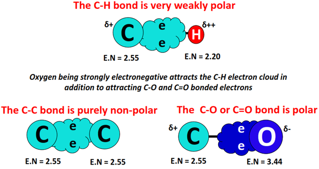 polarity of bonds in ethyl acetate