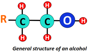 structure of alcohol