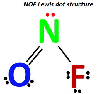 NOF Lewis structure, molecular geometry, bond angles, resonance