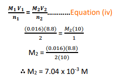 calculation of molarity of Ba(OH2)