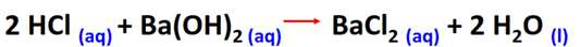 find the unknown molarity of Ba(OH)2