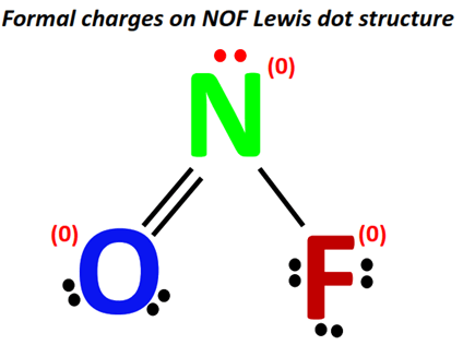 formal charge on NOF lewis structure