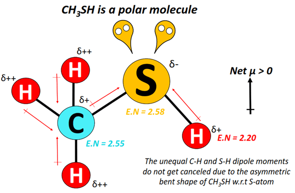 CH3SH polar or nonpolar