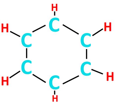 Connect the central C-atoms with each other in C6H6