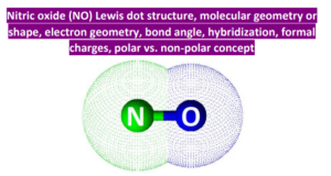 NO molecular geometry, lewis structure, bond angle, hybridization