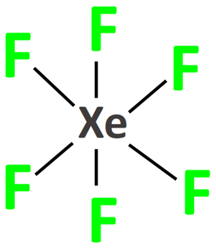 XeF6 skeletal structure