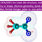 Acetate ion (CH3COO-) lewis structure molecular geometry