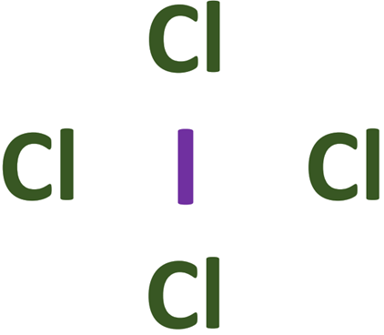 ICl4- central atom