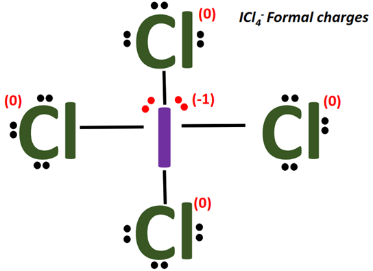 ICl4- formal charges