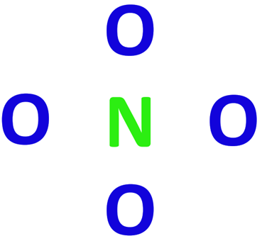 NO43- central atom