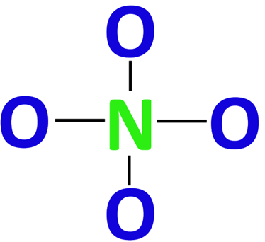 NO43- skeletal structure