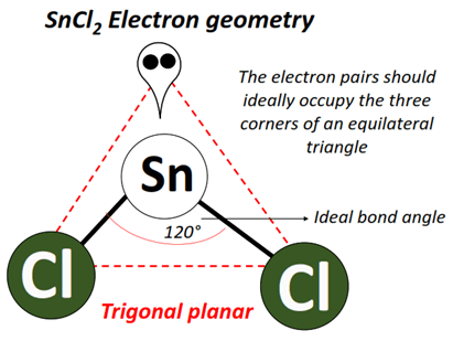 SnCl2 electron geometry