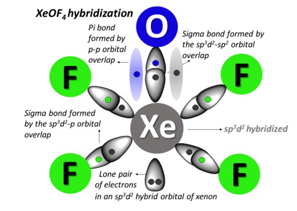 XeOF4 hybridization