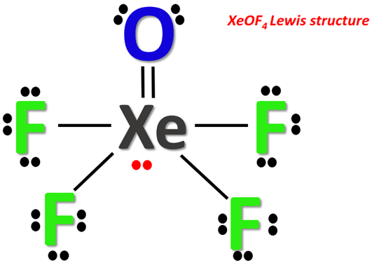 XeOF4 lewis structure