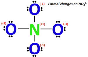 NO43- lewis structure, molecular geometry, bond angle, hybridization