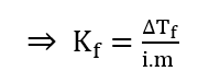 formula to find Kf in chemistry