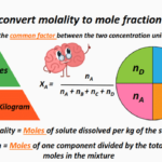 how to convert molality to mole fraction