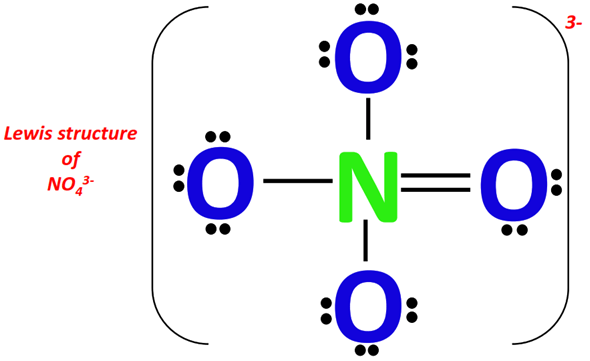 lewis structure of NO43-