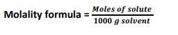 molality formula