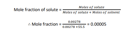 mole fraction of glucose from ppm