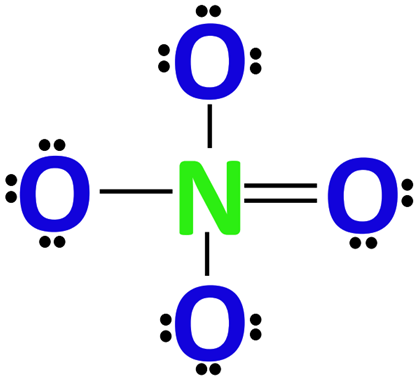 octet of central atom in NO43- lewis structure