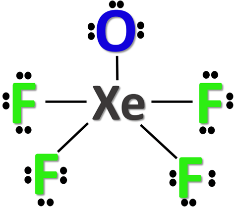 outer atom octet in XeOF4