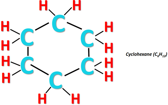 what is cyclohexane (C6H12) lewis structure