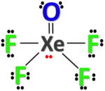 XeOF4 lewis structure, molecular geometry, bond angle, hybridization