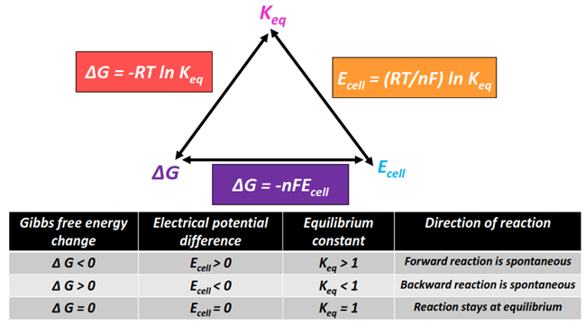 Formula to find Delta G