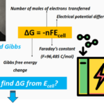 How to find delta g from e cells