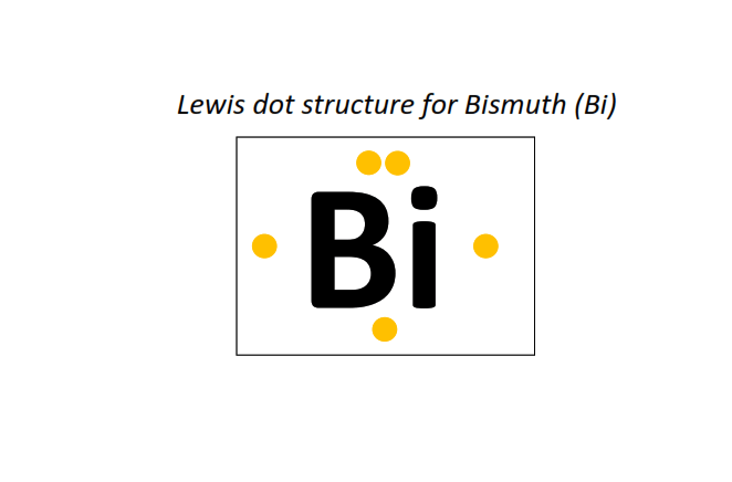 Lewis dot structure for Bismuth (Bi)