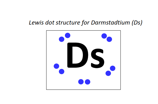 Lewis dot structure for Darmstadtium (Ds)