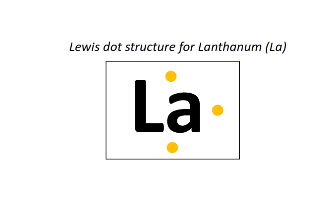 Lewis dot structure for Lanthanum (La)