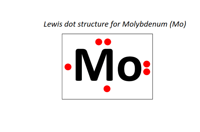 Lewis dot structure for Molybdenum (Mo)