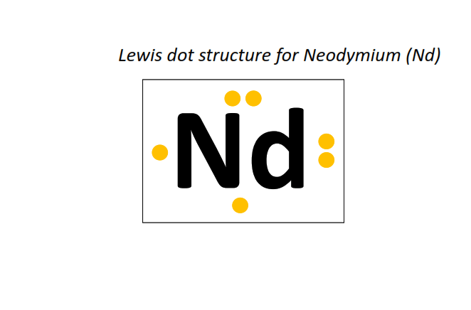 Lewis dot structure for Neodymium (Nd)