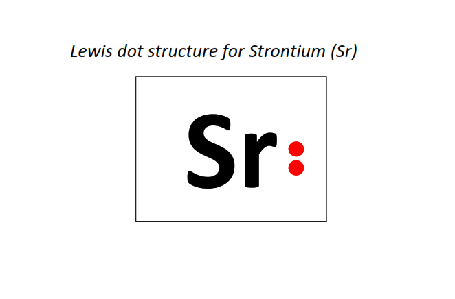 Lewis dot structure for Strontium (Sr)