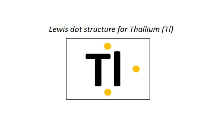 Lewis dot structure for Thallium (Tl)