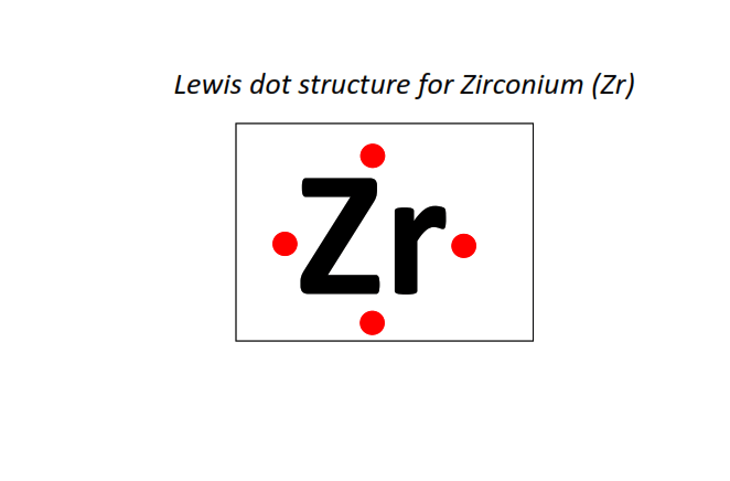 Lewis dot structure for Zirconium (Zr)